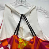 Title Nine Size M Women's Pink-Multi Pattern A Line Dress