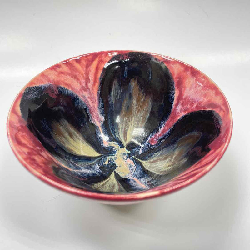 Handmade Carolyne - Santa Fe Pink-Black Pottery Bowl