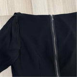 Elie Tahari Size 12-L Women's Black Solid Sheath Dress