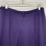 Worth Size 8 Women's Purple Solid Trouser Pants