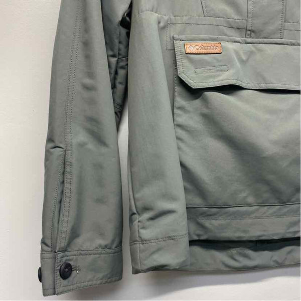 Columbia Women's Size M Green Solid Pullover Coat