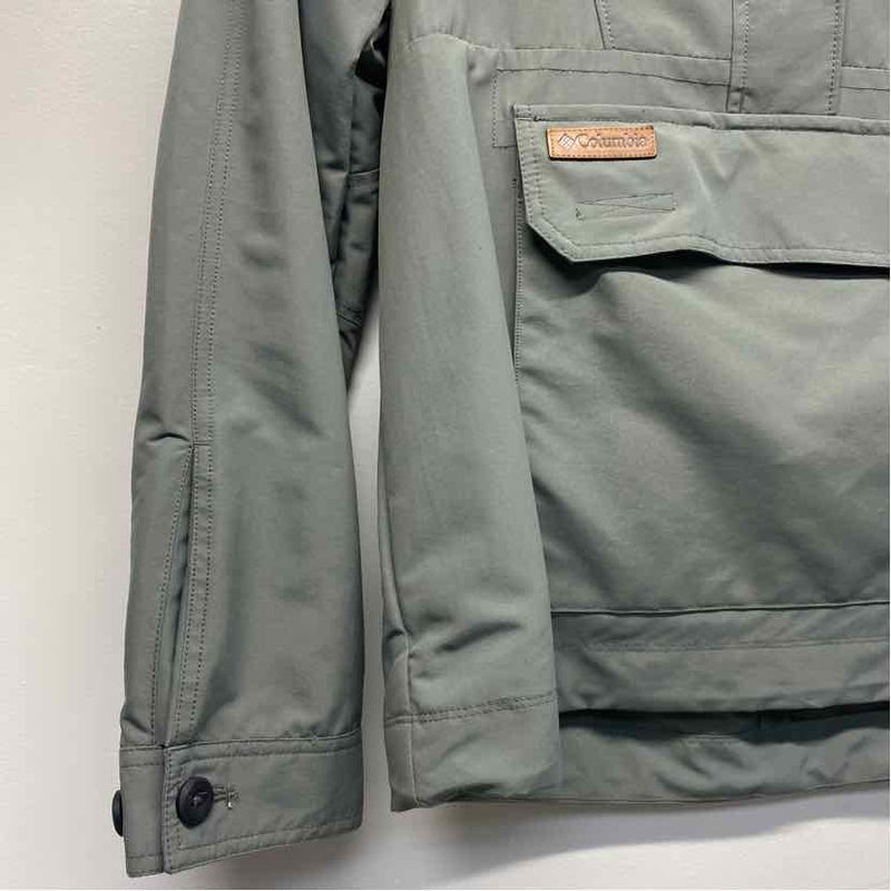 Columbia Women's Size M Green Solid Pullover Coat