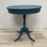 Handpainted Teal Wood Table
