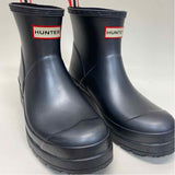 Hunter Size 7 Women's Gray Solid Rain Booties