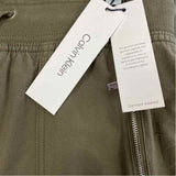 Calvin Klein Size S-4 Women's Green Solid Cargo Pants