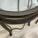 Bronze Iron-Glass Side Table