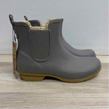 Chooka Size 8 Women's Light Gray Solid Rain Boots