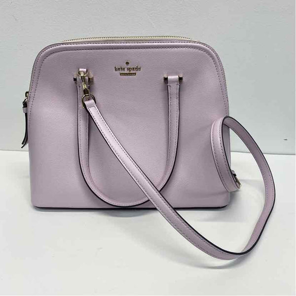 Kate Spade Lilac Solid Leather Satchel Handbag