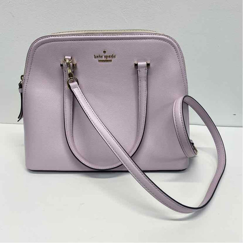 Kate Spade Lilac Solid Leather Satchel Handbag