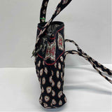 Vera Bradley Black-Multicolor Pattern Tote Handbag
