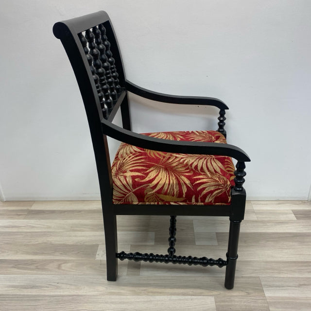 Black-Red Wood Chair