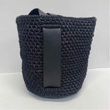 Touche Collection Black Textile Solid Tote Handbag