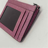 Coach Pink Leather Shimmer Coin Purse