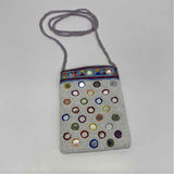 Christiana White-Multi Beaded Crossbody Handbag