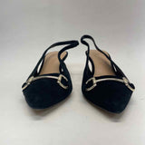 INC Size 7 Women's Black Solid Slingback Heels