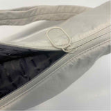 Thacker OffWhite Nylon Solid Shoulder Handbag