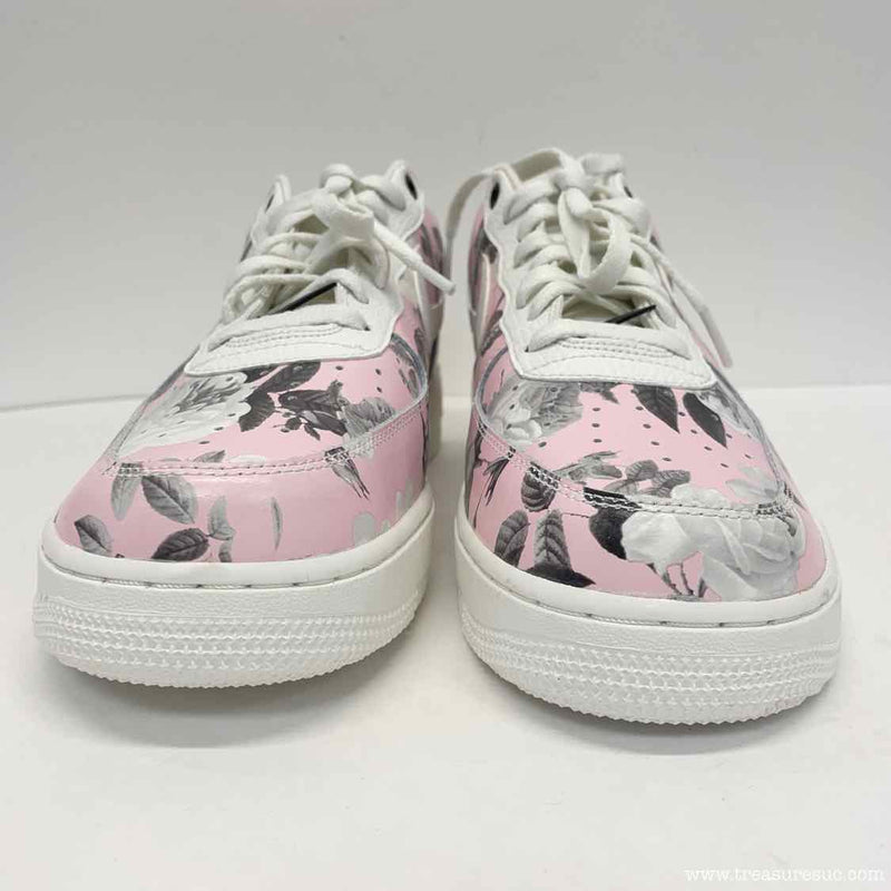 Nike Air Air Force Size 12 Women's Pink-Multi Floral Lace Up Sneakers