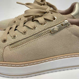 Donald J Pliner Size 8 Women's Gold Shimmer Platform Sneakers