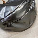 Brontibay Paris Silver Nylon Solid Shoulder Handbag