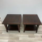 Side Brown Wood Table