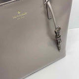Kate Spade Light Gray Solid Tote Handbag
