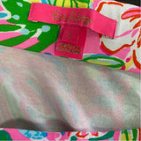 Lilly Pulitzer Size L Women's Pink-Multi Floral Halter Top and Pull OnMaxi Skirt