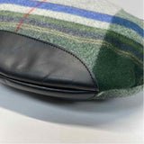 Jack Gomme Gray-Multi Fabric Plaid Tote Handbag