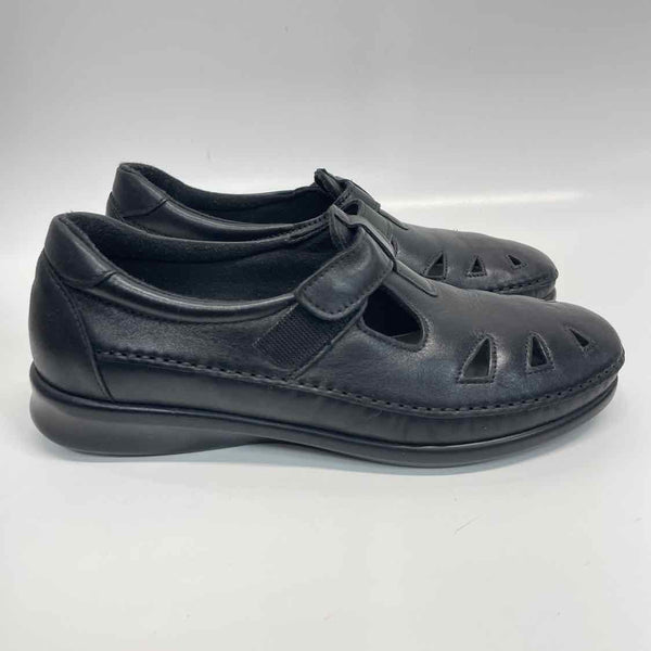 SAS Size 10 Women's Black Cut Out Slip On Shoes