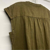 By Anthropologie Size M Women's Green Solid Tunic Dress