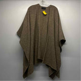 John Branigan Size One size Women's Tan Tweed Poncho-Cape