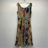 Chico's Size 2-L Women's Multicolor Pattern Fit And Flare Dress