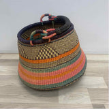 Alaffia Baskets Purple-Multicolor Savannah Grass Basket