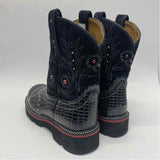 Ariat Size 7 Women's Black-Red Animal Print Western Boots
