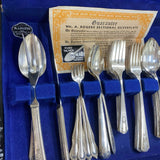 Oneida Silver Plated 64 Piece Flatware in Box