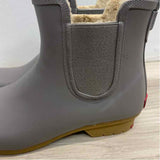 Chooka Size 8 Women's Light Gray Solid Rain Boots