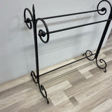 Brown Wrought Iron Quilt Rack