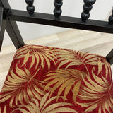 Black-Red Wood Chair