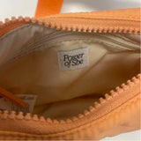Athleta Orange Nylon Solid Crossbody Handbag
