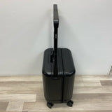 Velo Black Solid Suitcase Carry on expandable to Checking Bag