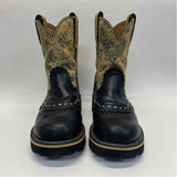 Ariat Size 7 Women's Black-Tan Beaded Western Boots