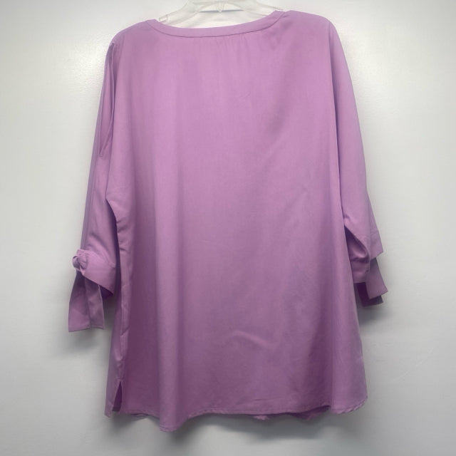 Soft Surroundings Size Xl Women's lavender Solid Pullover Blouse