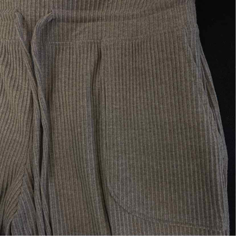 Haven Well Within Size M- (6-8) Women's Tan Ribbed Sweatpants Activewear Pants