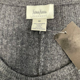 Neiman Marcus Size M Women's Gray Ribbed Sweater