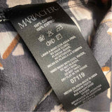 Mariacher Size S Women's Black-Multi Pattern Pullover Blouse
