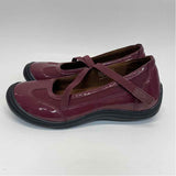 Lands' End Size 7 Women's Burgundy Patchwork Mary Jane Shoes