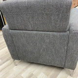 Gray Fabric Tweed Arm Chair