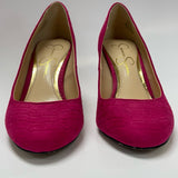 Jessica Simpson Size 6.5 Women's Fuschia Textured Pump Shoes