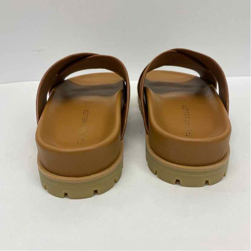 Tamara Mellon Size 7.5 Women's Brown Solid Slide Sandals