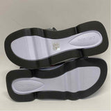 Aetrex Size 7.5-8 Women's Gray Stripe Strappy Sandals