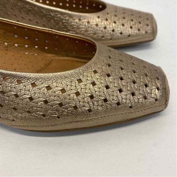 Pikolinos Size 41- 10 Women's Gold Shimmer Slip On Shoes
